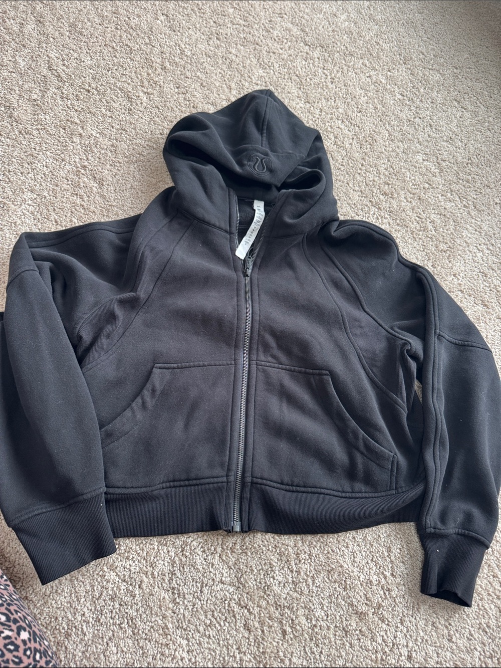 lululemon athletica Kids Black Full-Zip Hooded Jacket